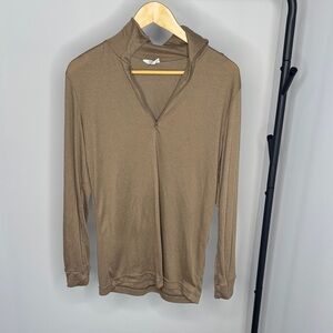 U.S. Army Long-Sleeve Half-Zip Top - Brown